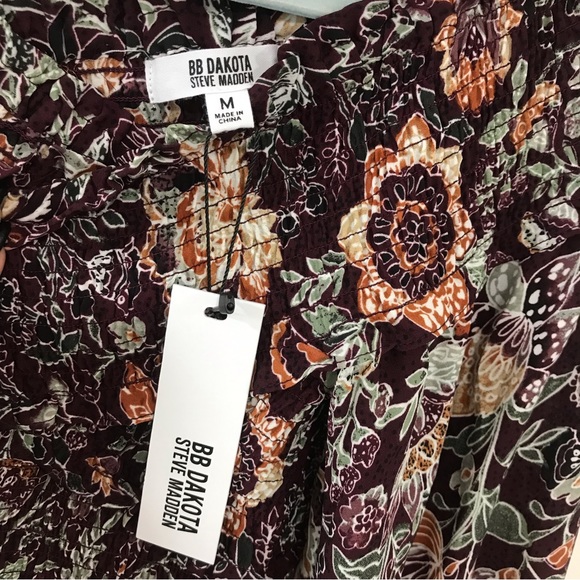 BB Dakota by Steve Madden Womens Helena Floral Short Crop Top - Picture 4 of 8